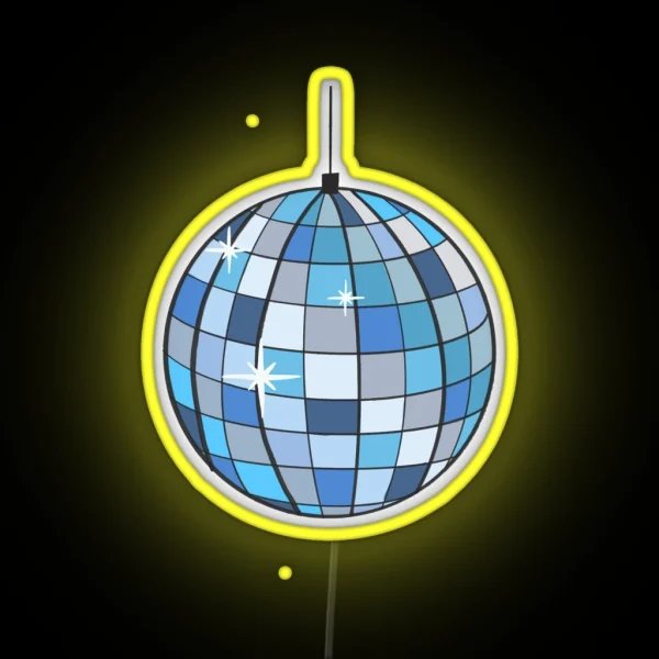Disco Ball RGB Neon Sign
