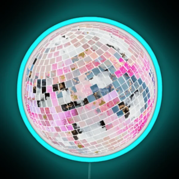 Disco Ball RGB Neon Sign