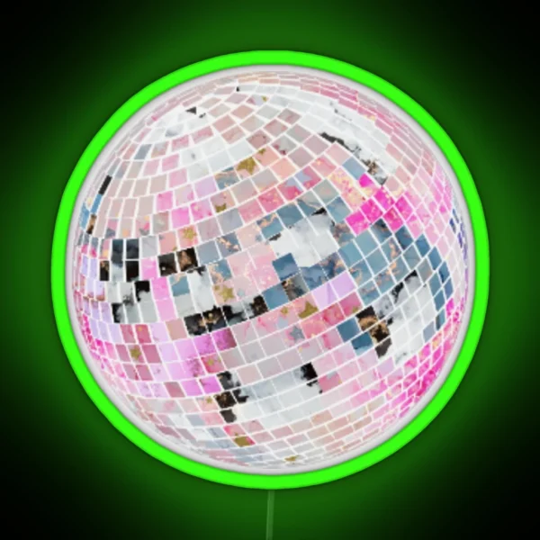 Disco Ball RGB Neon Sign