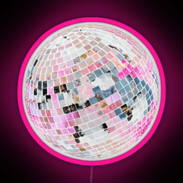 Disco Ball RGB Neon Sign