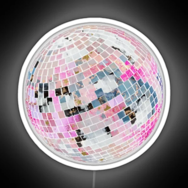 Disco Ball RGB Neon Sign