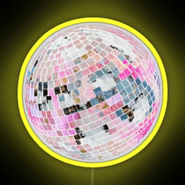 Disco Ball RGB Neon Sign