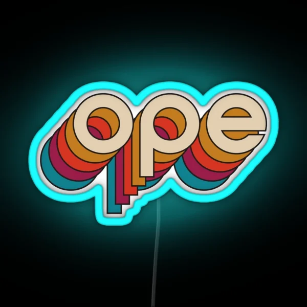 Disco Ope RGB Neon Sign