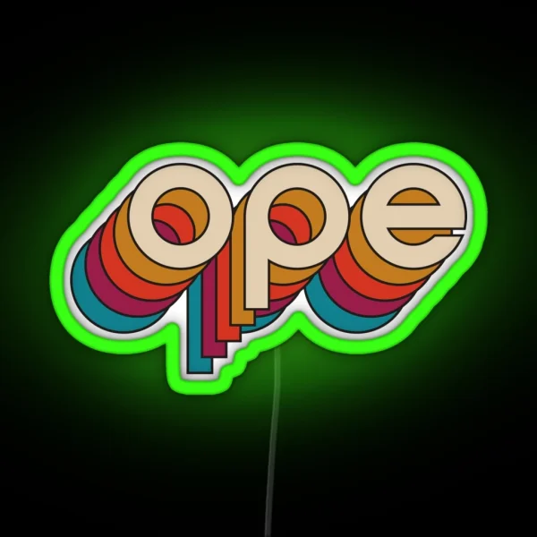 Disco Ope RGB Neon Sign