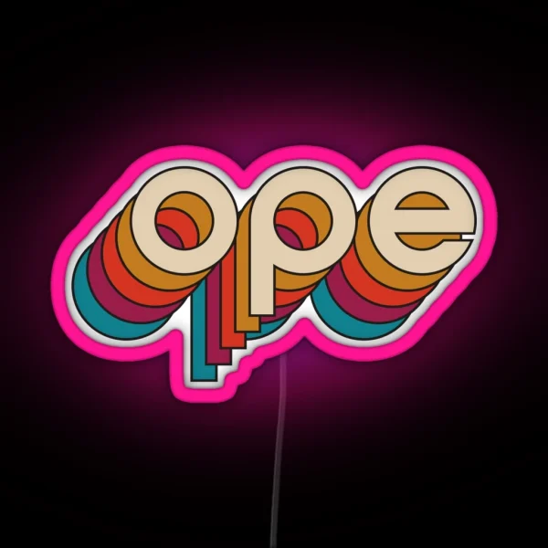 Disco Ope RGB Neon Sign