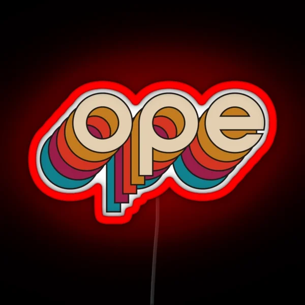 Disco Ope RGB Neon Sign