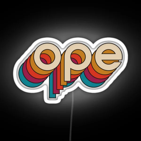 Disco Ope RGB Neon Sign