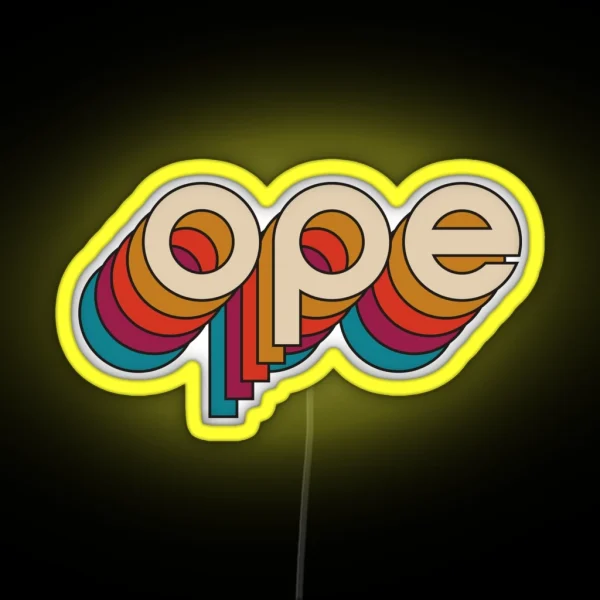 Disco Ope RGB Neon Sign
