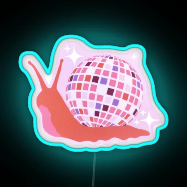 Disco Snail RGB Neon Sign
