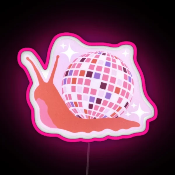 Disco Snail RGB Neon Sign