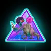 Modern RGB neon decor with vibrant disco-inspired color changing patterns.