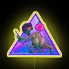 Vibrant RGB Neon Sign with Dynamic Color Changing Disco Lighting Effects