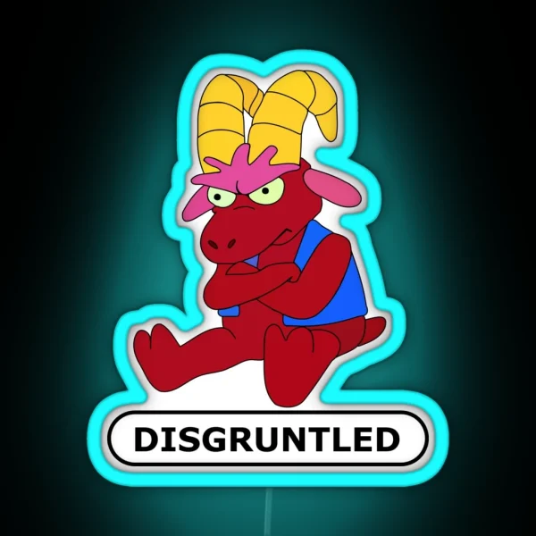 Disgruntled Goat RGB Neon Sign