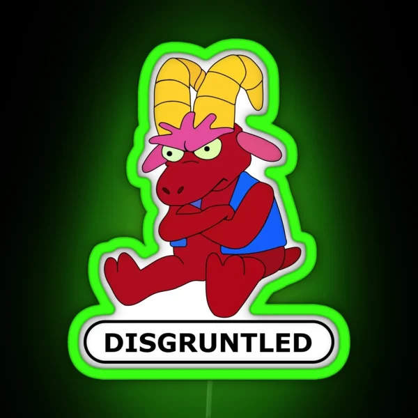 Disgruntled Goat RGB Neon Sign