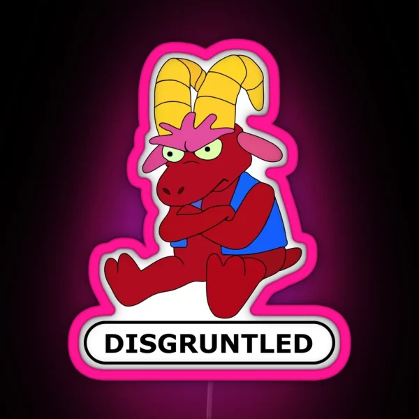 Disgruntled Goat RGB Neon Sign