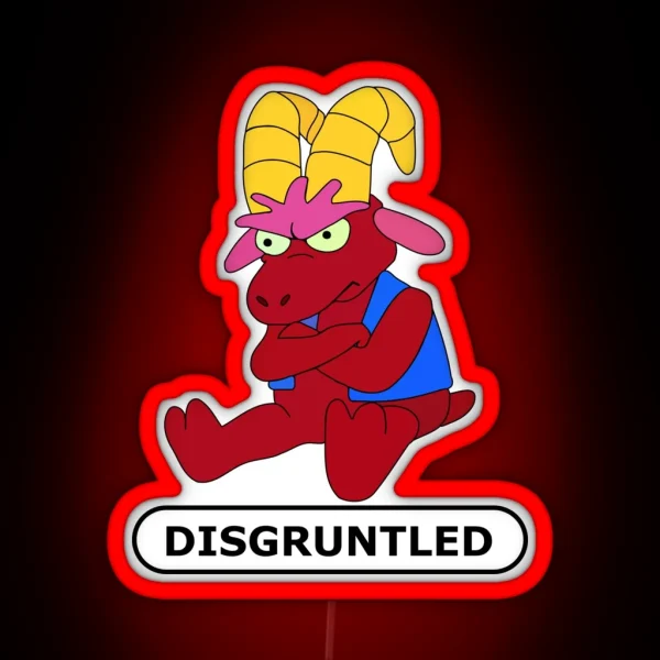 Disgruntled Goat RGB Neon Sign