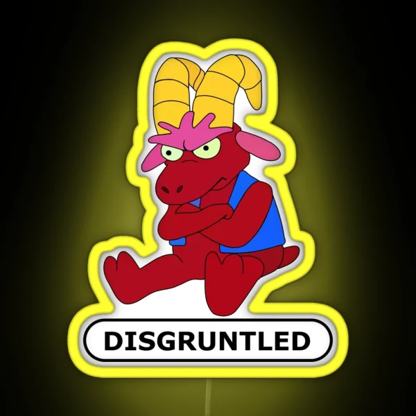 Disgruntled Goat RGB Neon Sign