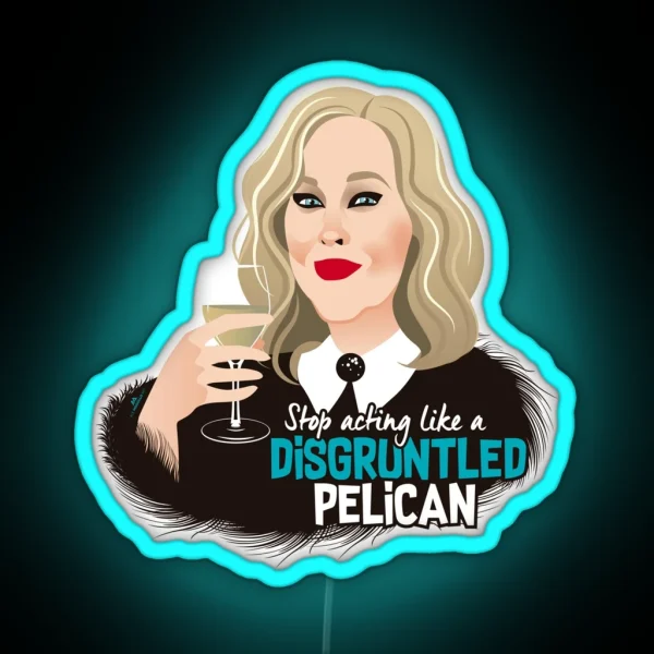 Disgruntled Pelican RGB Neon Sign
