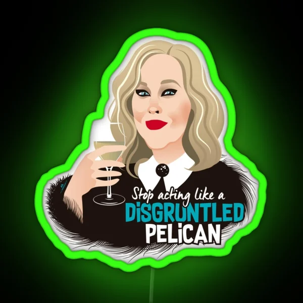 Disgruntled Pelican RGB Neon Sign