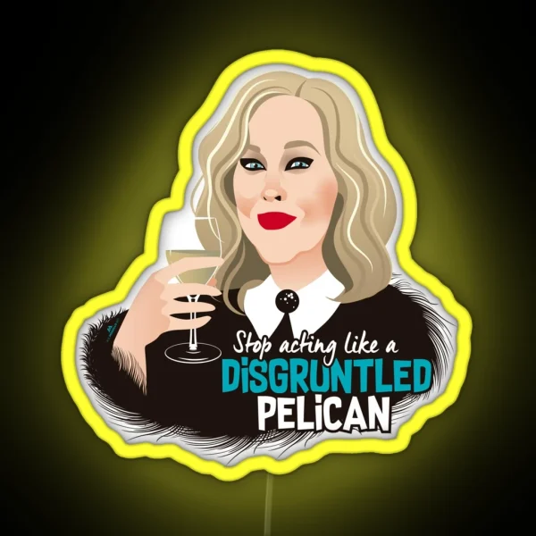 Disgruntled Pelican RGB Neon Sign