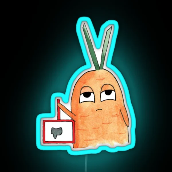 Dislike Carrot RGB Neon Sign