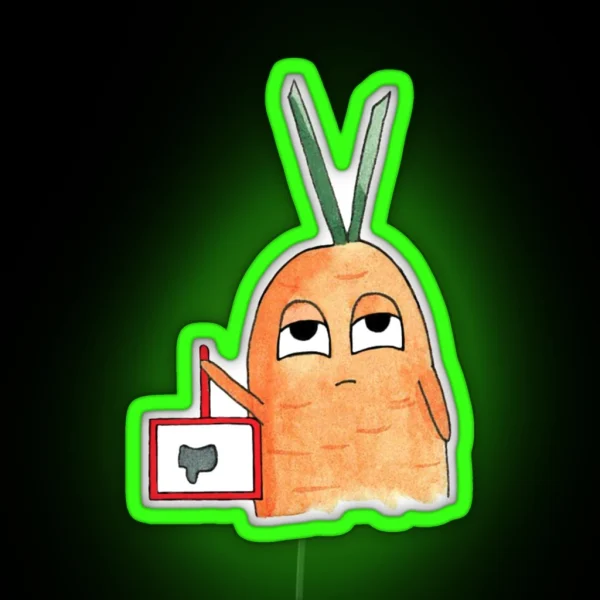 Dislike Carrot RGB Neon Sign