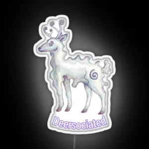 Dissociated Deer RGB Neon Sign