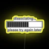 Dynamic RGB LED display with customizable color loading animation effect