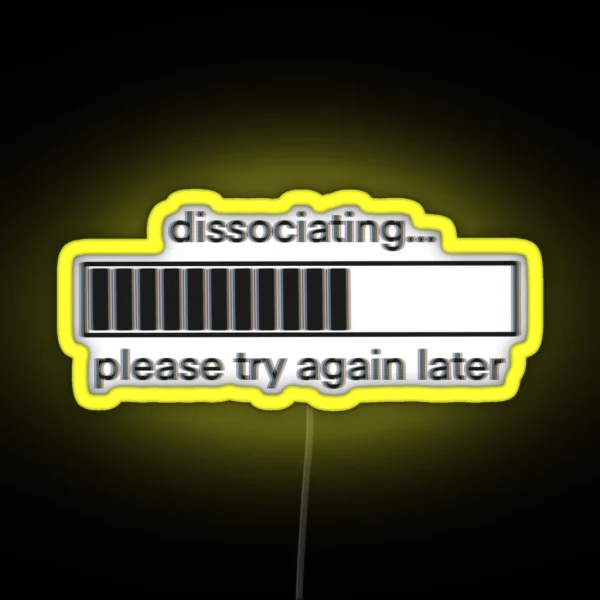 Dissociating Loading Bar RGB Neon Sign