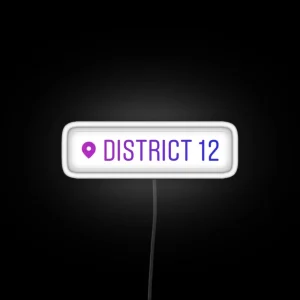 District 12 Instagram Location Tag RGB Neon Sign