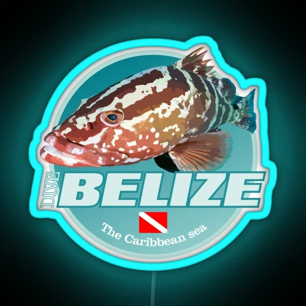 Dive Belize DD2 RGB Neon Sign