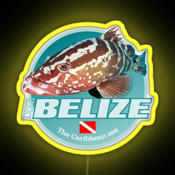 Dive Belize DD2 RGB Neon Sign
