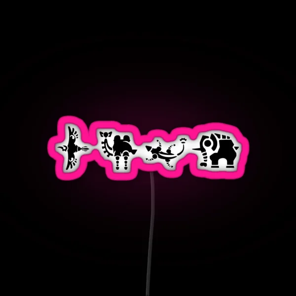 Divine Beasts Loading Screen Subtle BOTW RGB Neon Sign