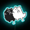 Cute and colorful Divine Dogs chibi style neon bar decor