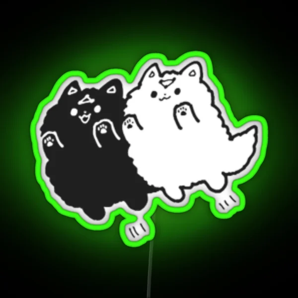 Divine Dogs Chibi RGB Neon Sign