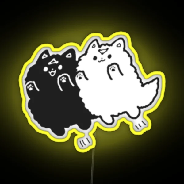 Divine Dogs Chibi RGB Neon Sign