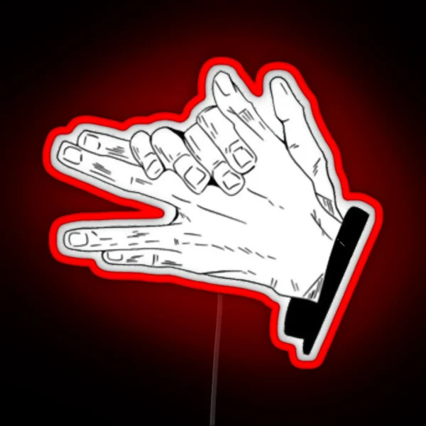 Divine Dogs Hand Sign Jjk Active RGB Neon Sign