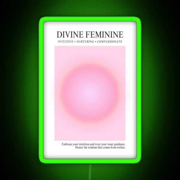 Divine Feminine Pink Aura RGB Neon Sign