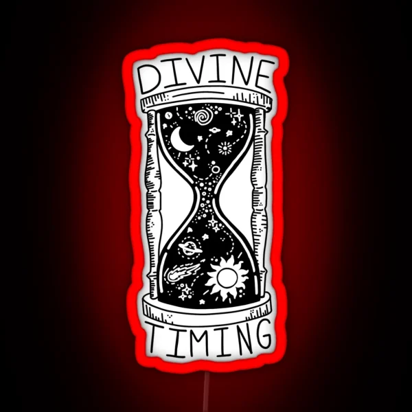 Divine Timing Light Theme RGB Neon Sign