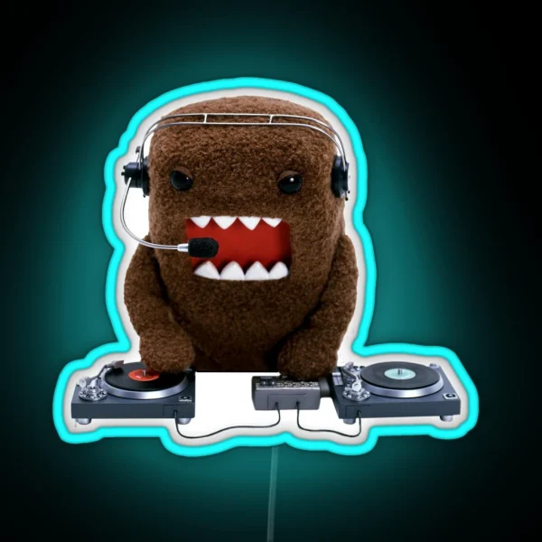 DJ Domo Kun RGB Neon Sign