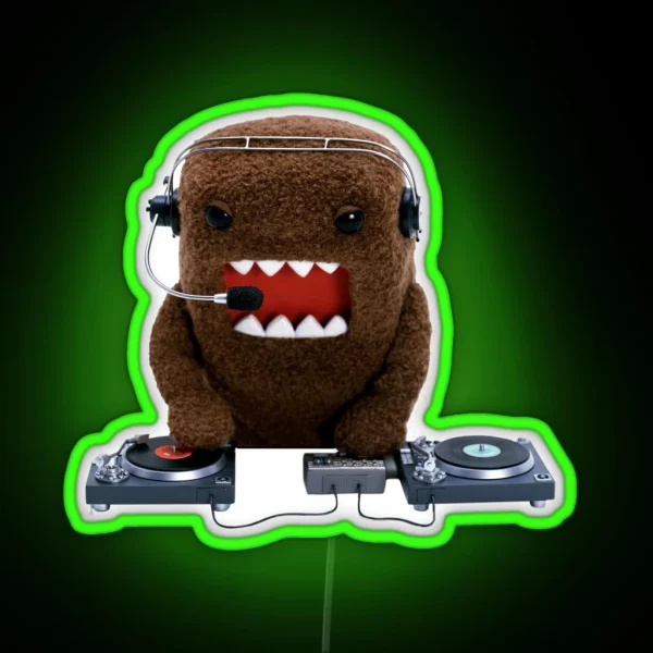 DJ Domo Kun RGB Neon Sign