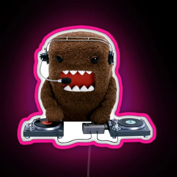 DJ Domo Kun RGB Neon Sign