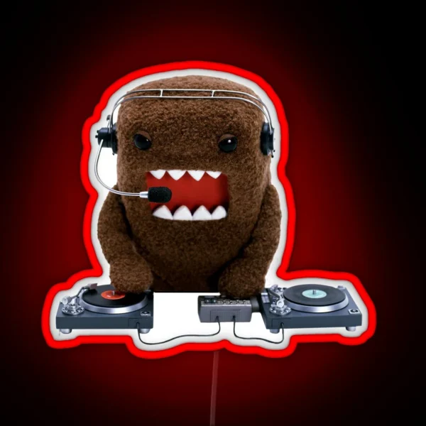 DJ Domo Kun RGB Neon Sign