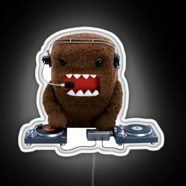 DJ Domo Kun RGB Neon Sign