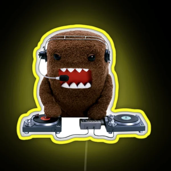 DJ Domo Kun RGB Neon Sign