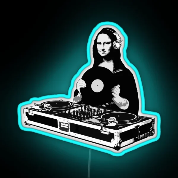 DJ Mona Lisa RGB Neon Sign