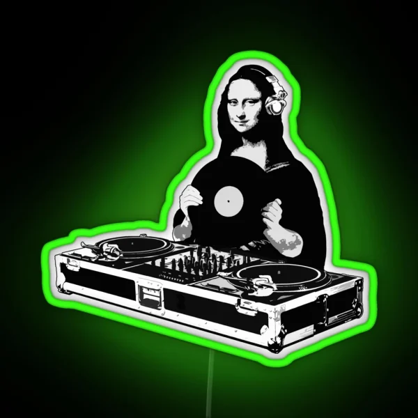 DJ Mona Lisa RGB Neon Sign