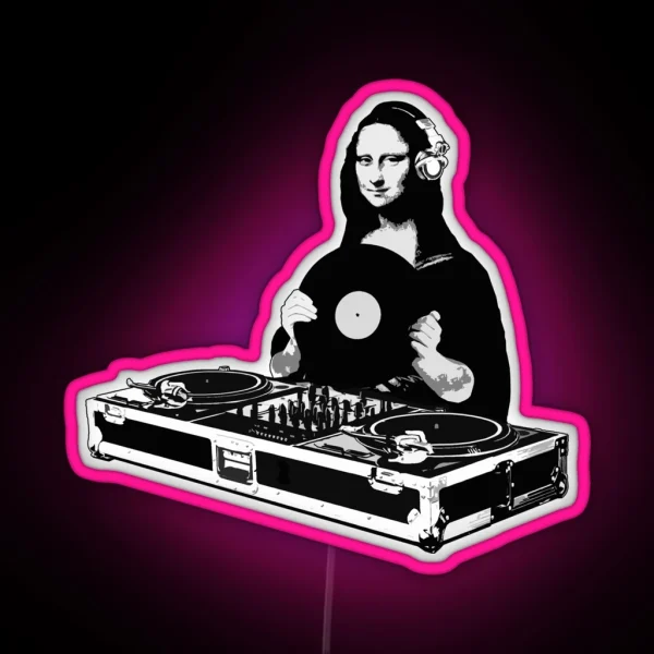 DJ Mona Lisa RGB Neon Sign