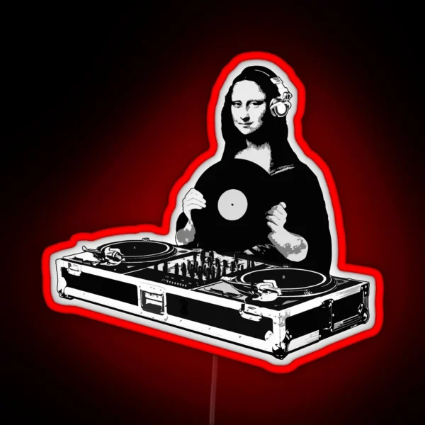 DJ Mona Lisa RGB Neon Sign