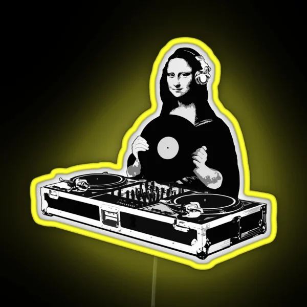 DJ Mona Lisa RGB Neon Sign